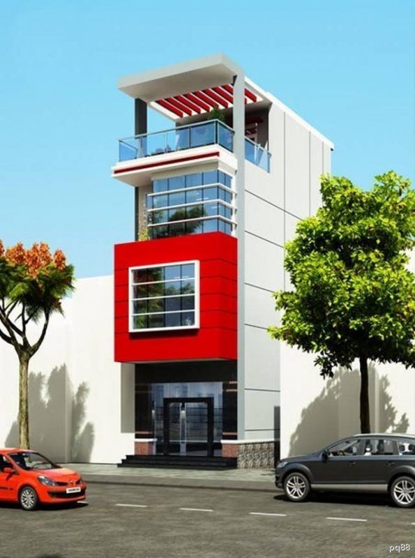 Mẫu nhà nổi bật, được ứng dụng nhiều cho các showroom